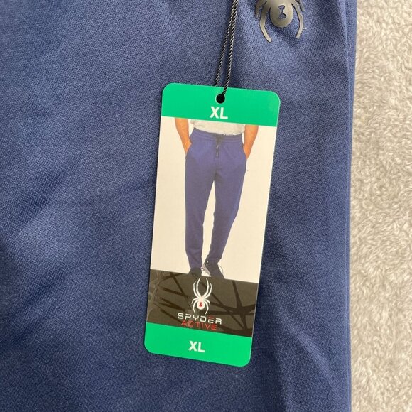 NEW Spyder Active Men's XL Navy Blue Jogger Pants - Picture 4 of 6